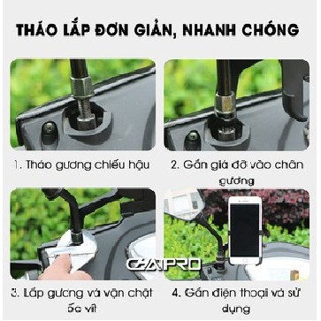 [𝐒𝐈𝐄̂𝐔 𝐒𝐀𝐋𝐄] Giá Đỡ - Kẹp Điện Thoại Gắn Xe Máy C2 Chống Rung, Chống Cướp Cực Chắc Chắn