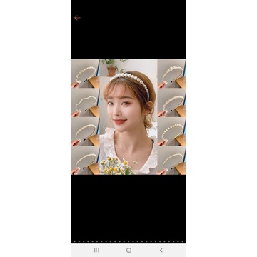 Cài tóc ngọc trai nhân tạo cho bé yêu