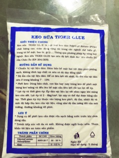 Keo sữa dán gỗ, dán giấy Tiger glue