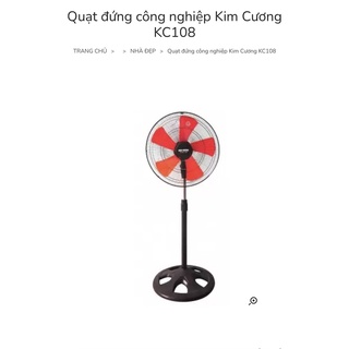 Quạt đứng công nghiệp kim cương kc108 - chính hãng bảo hành 12 tháng