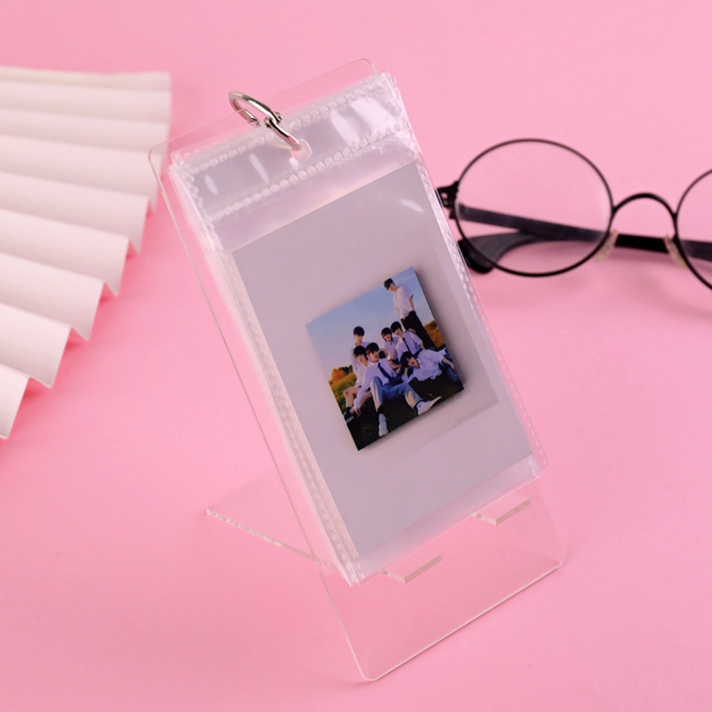 Combo album ảnh để bàn trong suốt + In ảnh theo yêu cầu 20 ảnh 6x9 phủ UV trang trí bàn làm việc quà tặng Tú Vy Studio