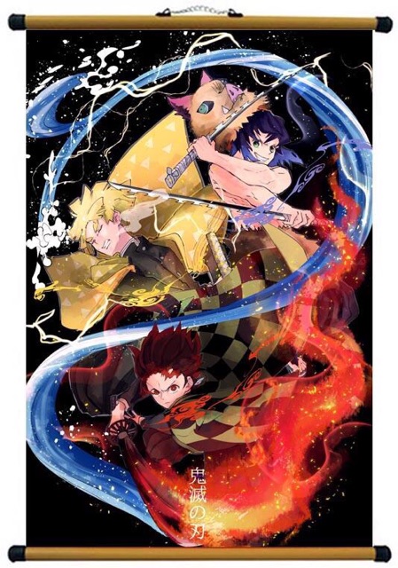 Tranh treo tường kimetsu no yaiba , ảnh treo tường anime kimetsu no yaiba