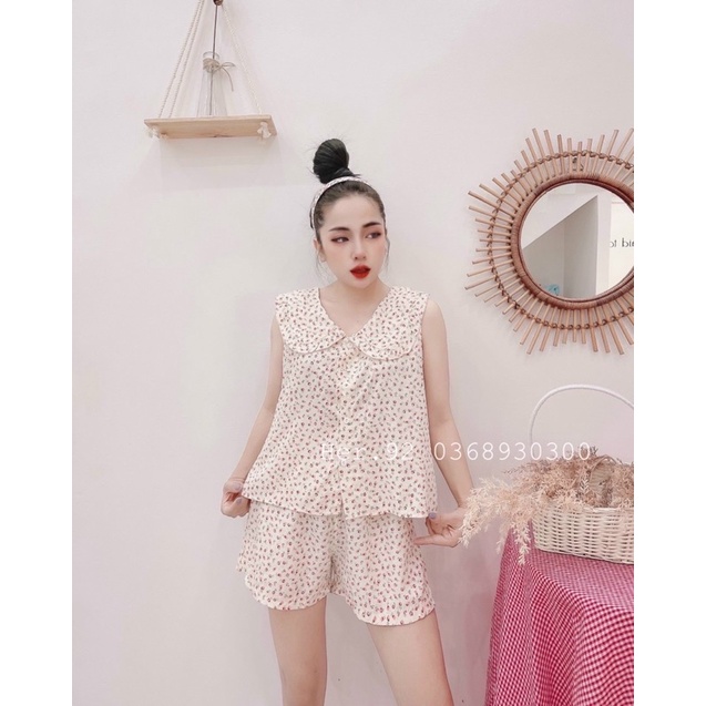 BỘ ĐŨI LỤA CỔ SEN HOẠ TIẾT HOA NHÍ