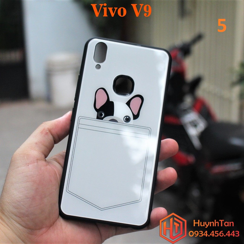 Ốp lưng Vivo V9 / Y85 chống sốc kính cường lực in hình siêu đẹp(Full Hình)