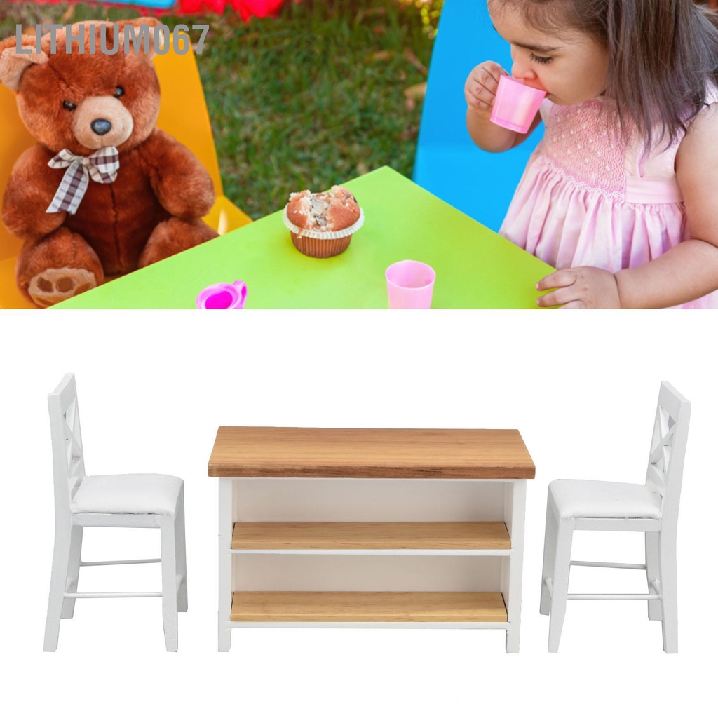 Lithium067 1:12 Nhà búp bê Ghế tủ mô phỏng Ngôi nhà bằng gỗ Đồ nội thất thu nhỏ Mô hình trang trí Quà tặng