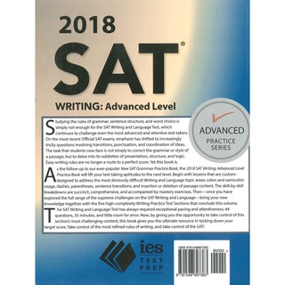 2018 SAT Writing: Advanced Level (Advanced Practice Series)