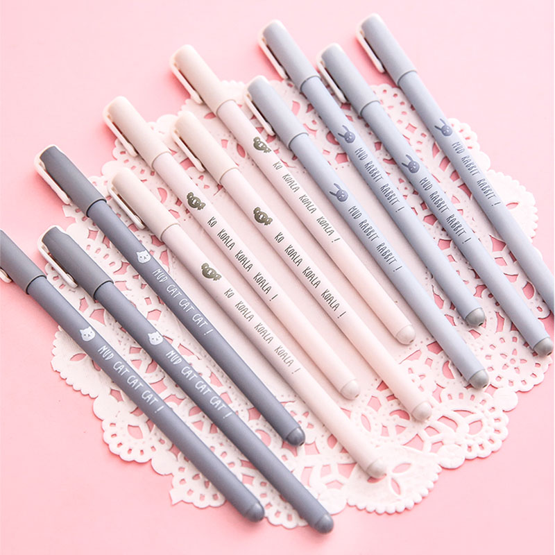 Bút gel mực đen M&G AGP175Y1 họa tiết thỏ hoạt hình ngòi 0.38mm đáng yêu tiện lợi