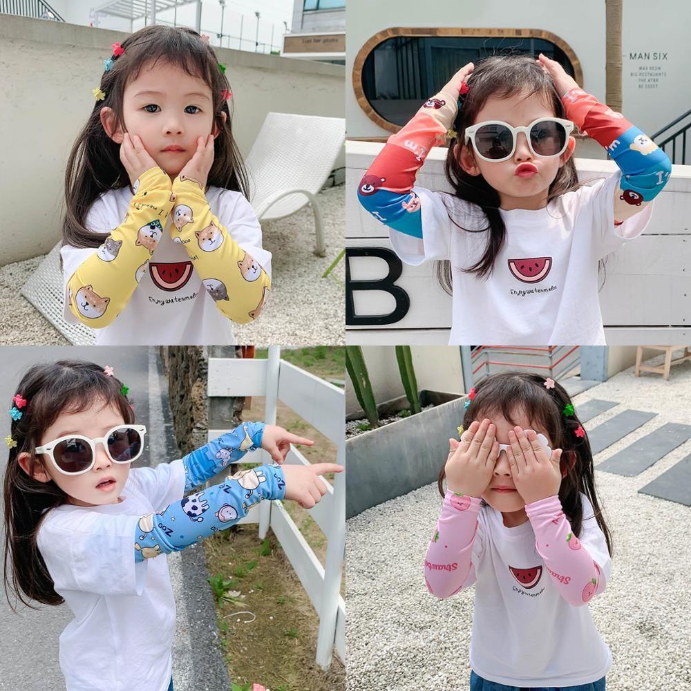 2 Găng Cánh Tay Chống Nắng Tia UV Thời Trang Mùa Hè Cho Bé Sự Bảo Vệ
