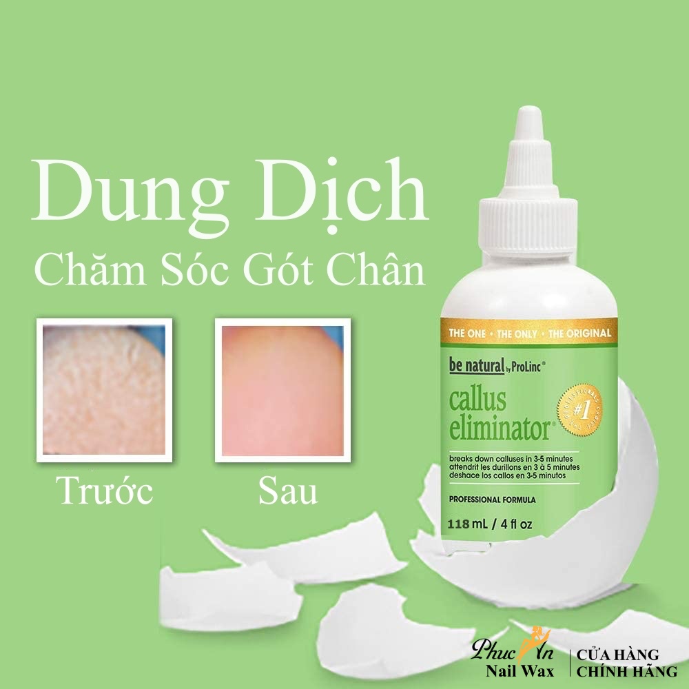 Dung Dịch Chà Gót Callus Eliminator + Dưỡng,Cây chà gót chuyên dụng.