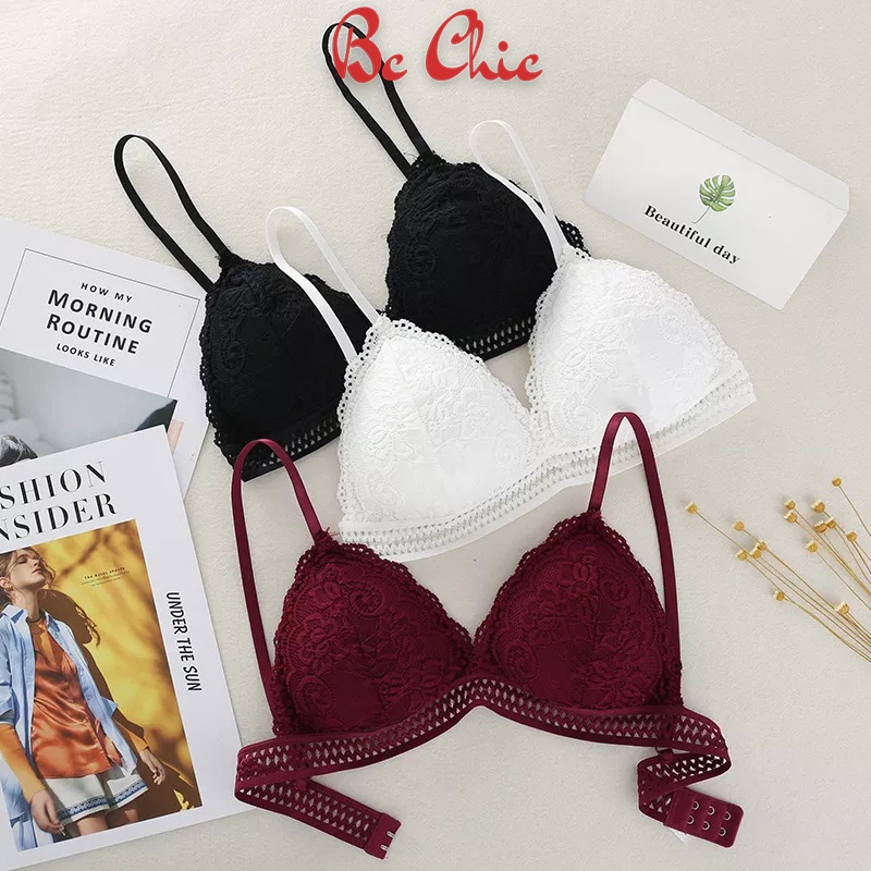 BRA REN HOA MỀM NHẸ SIÊU THOÁNG CỰC XINH B7311 BC_CHIC LINGERIE