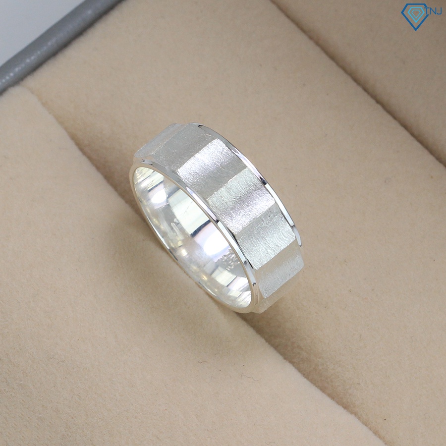Nhẫn bạc thật nam bản vừa không đá chất cá tính NNA0223 Trang Sức TNJ