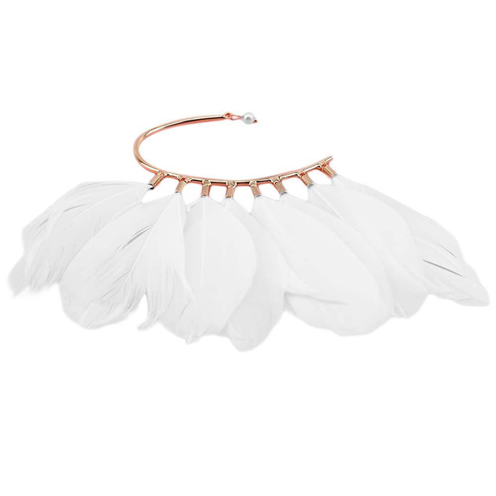 Khuyên Tai Dạng Móc Hình Lông Vũ Màu Trắng Đen 15H Thời Trang Cho Nữ