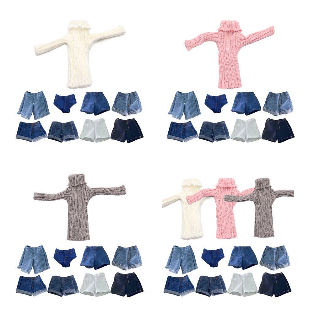 Áo Sweater Dệt Kim Màu Cầu Vồng Xinh Xắn Cho Búp Bê