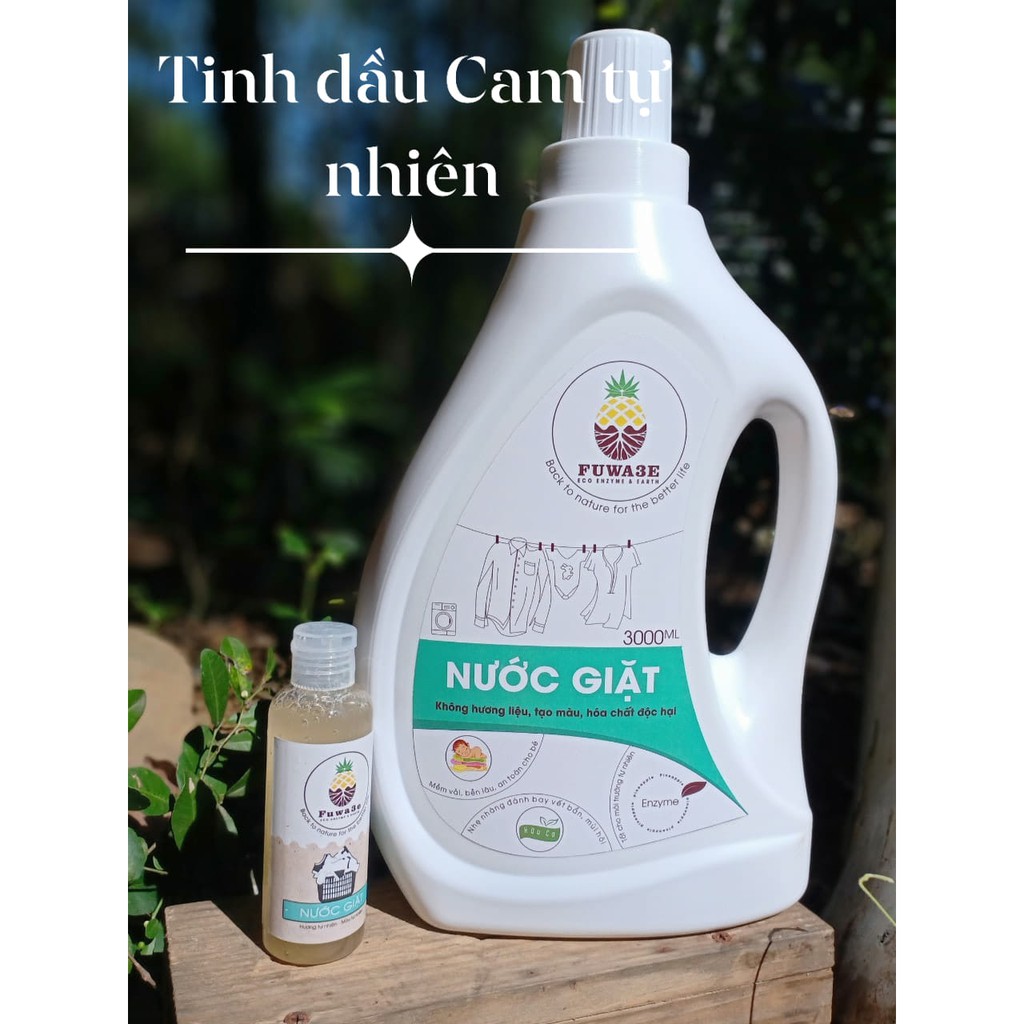 [SP Ocoop - Chiết xuất tự nhiên] Nước giặt hữu cơ Fuwa3e 3 lít