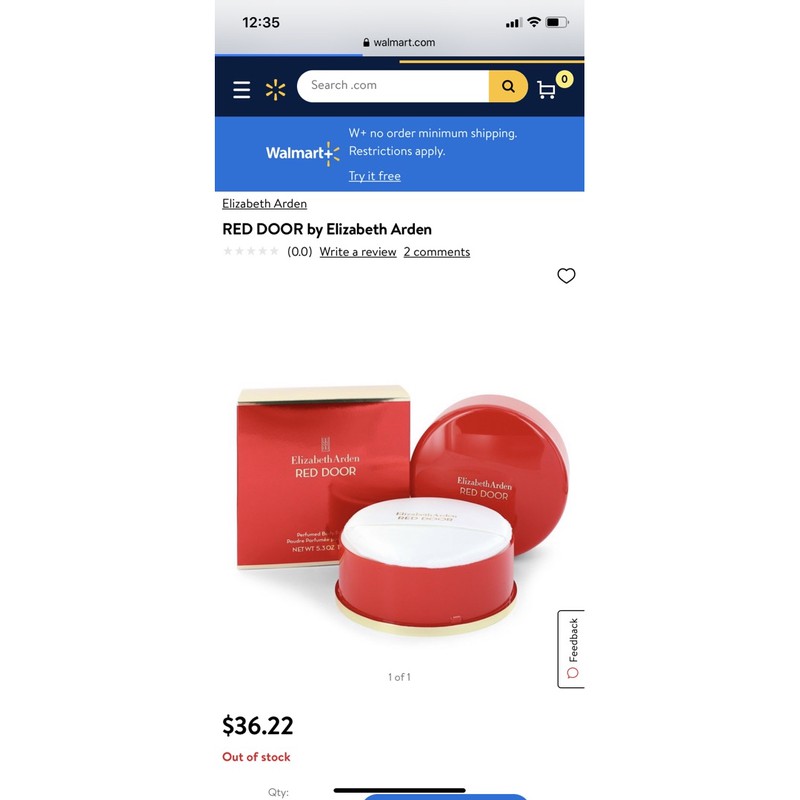 Phấn phủ body hương nước hoa Red Door Perfumed Body Powder 75g. Nhà sản xuất Elizabeth Arden hàng Mĩ