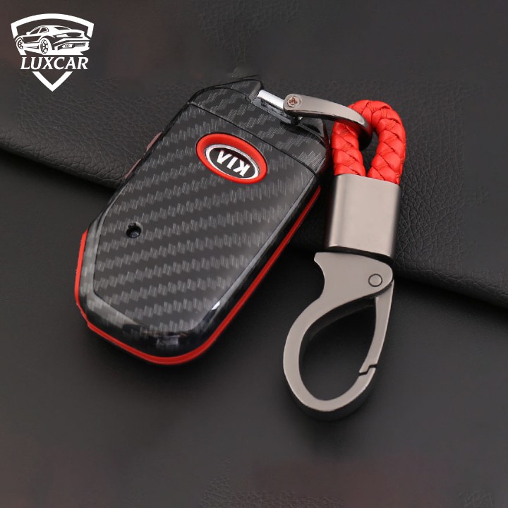 Ốp Khóa Carbon KIA CERATO 2019-2020 Cao Cấp LUXCAR