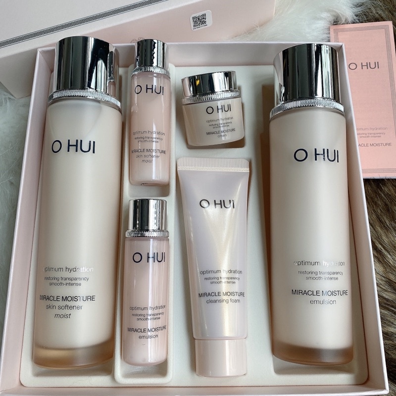 CHUẨN AUTH - BỘ SET DƯỠNG DA ẨM MỊN CĂNG MƯỢT OHUI HỒNG