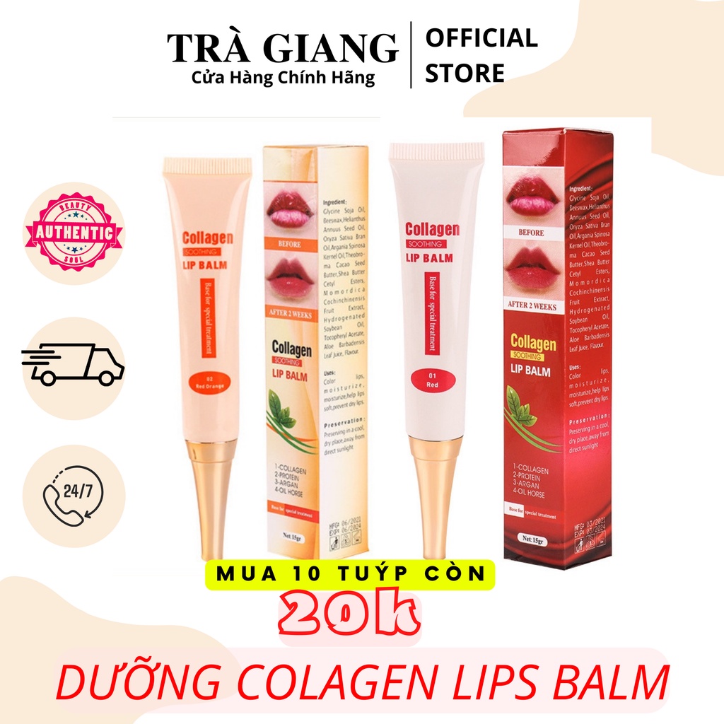 DƯỠNG KÍCH MÀU MÔI VÀ CHỐNG THÂM LOANG COLLAGEN LIP BALM