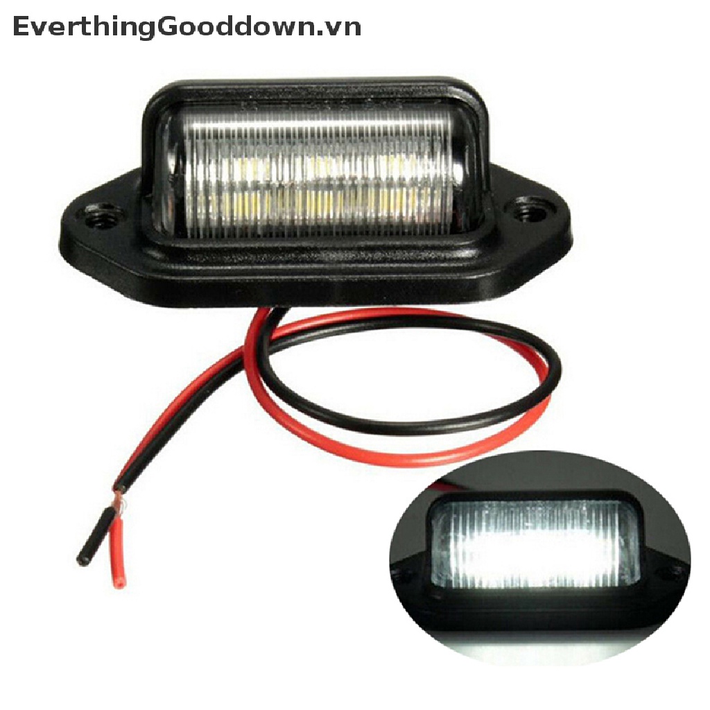 1 Đèn LED 6 Bóng 12V Chống Nước Gắn Biển Số Xe Hơi, Xe Tải, Tàu Thuyền