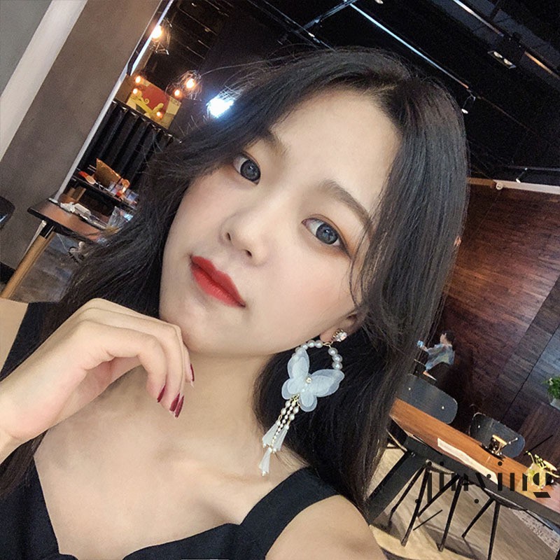 GETNOIVAS Khuyên tai nữ trang dáng dài tạo hình độc đáo