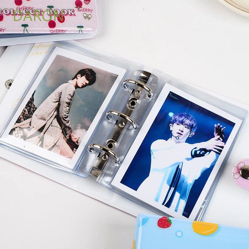 DARON Photography Binder Album Mini Album Kpop Photo Album Photo Album Picture Case Photocard Holder Kpop Star Chasing Album Hollow Heart Card Holder Polaroid Album Card Collection Book