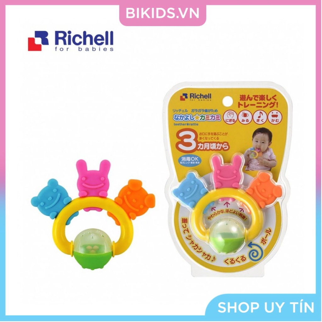 Xúc xắc gặm nướu 3 người bạn Richell RC49540