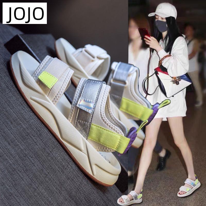 Giày Sandal Thể Thao Đế Mềm Khóa Dán Thời Trang Mùa Hè Cho Nữ