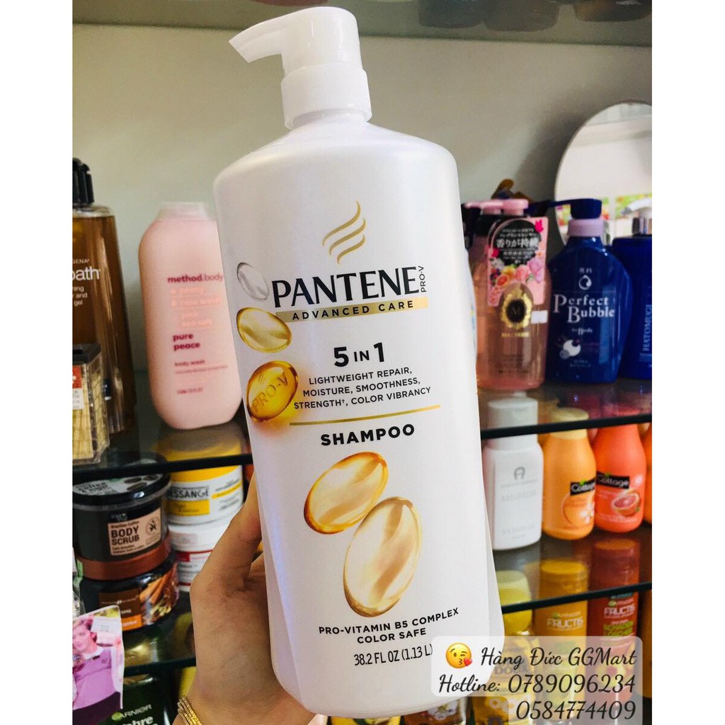 Gội PANTENE ADVANCE CARE PRO-V 5 IN 1 Mỹ 1.13L