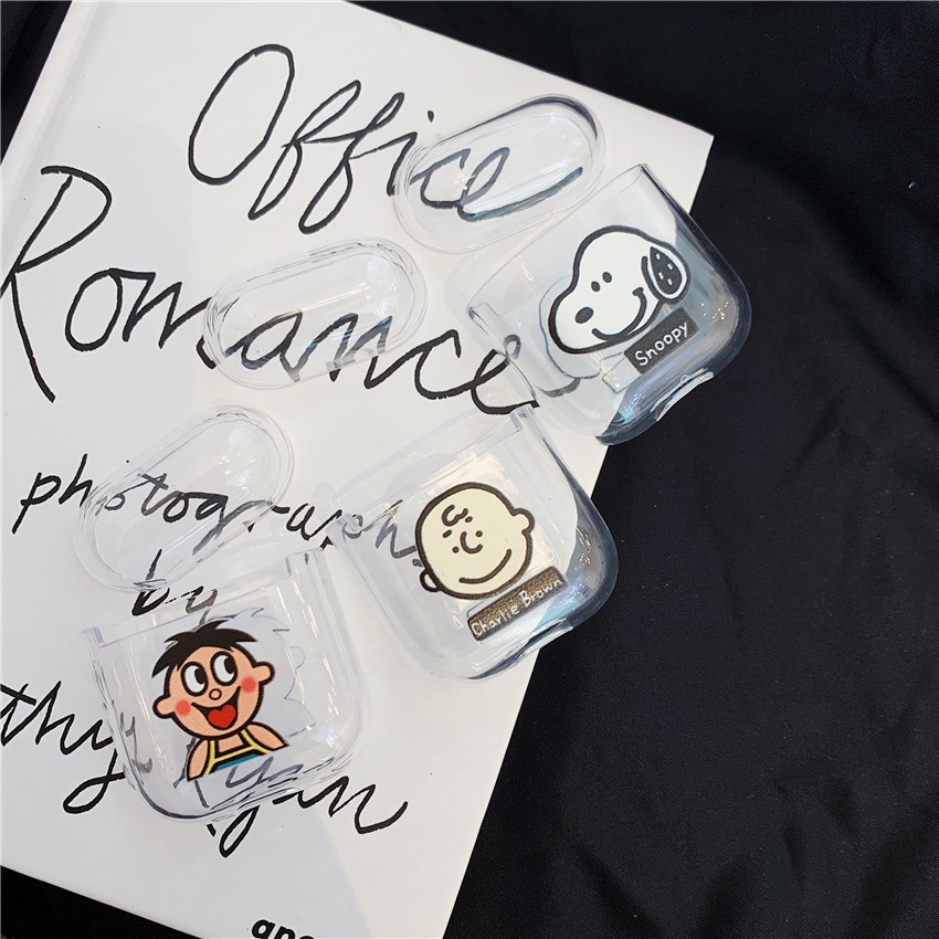 Vỏ Bảo Vệ Hộp Đựng Tai Nghe Airpods Trong Suốt In Hình Mặt Cười Dễ Thương | BigBuy360 - bigbuy360.vn