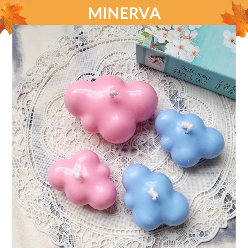 Nến thơm hình đám mây nhiều màu sắc quà tặng handmade , phụ kiện trang trí