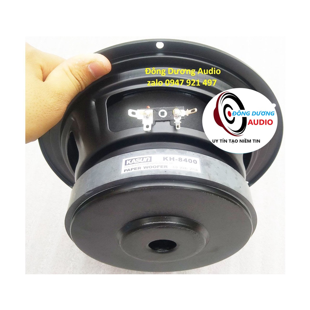 LOA BASS 20 KASUN CHÍNH HÃNG KH8400 - TỪ 140 - COIL 45MM - GÂN CAO SU TO - MÀNG SÂU - KHUNG SẮT ĐENGIÁ 1 ĐÔI