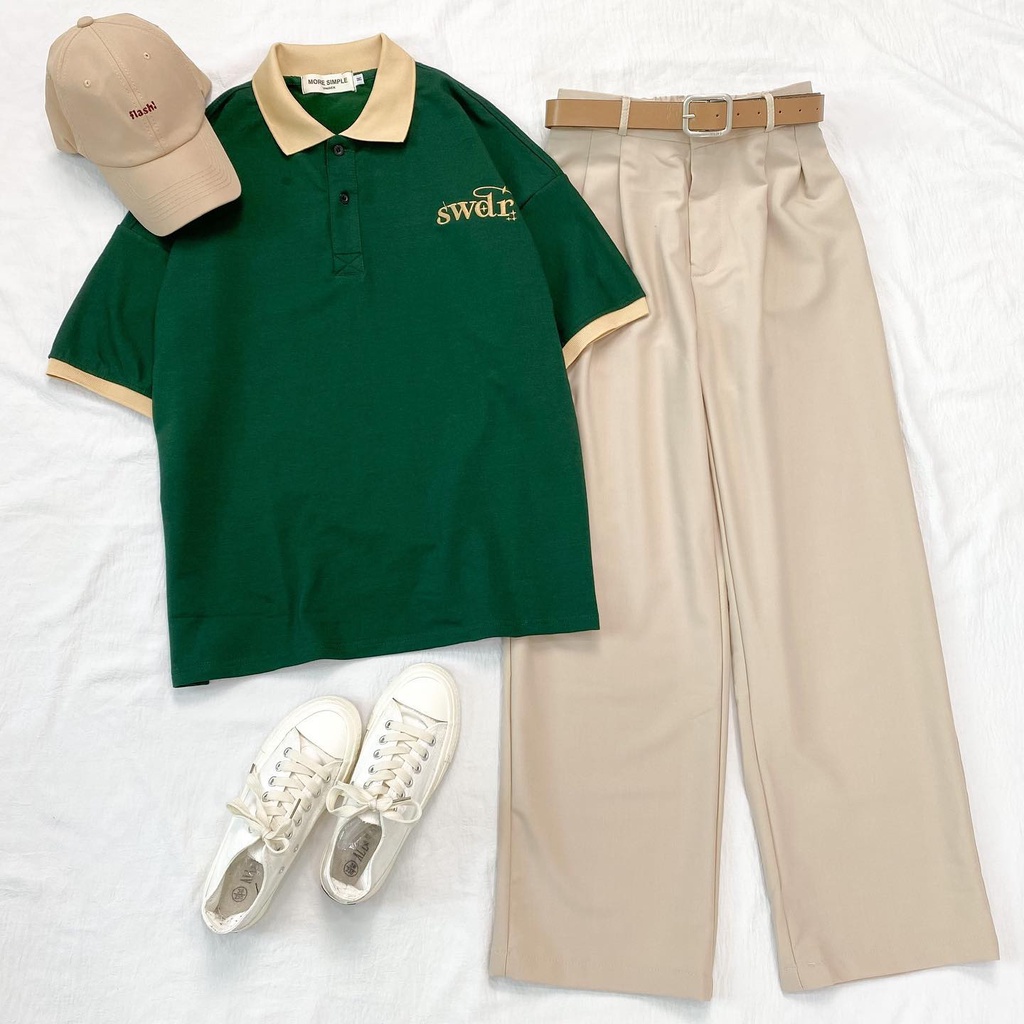 Quần Baggy RETRO ống rộng Nam Nữ Unisex - quần tây LOSI vải kaki eo cạp chun co giãn thời trang phong cách Hàn