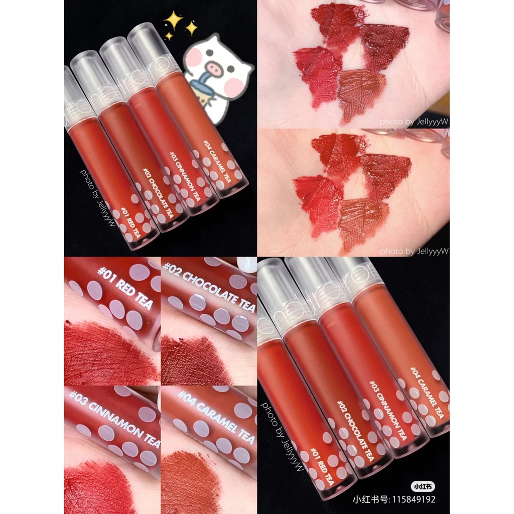 Son kem lì Romand Milk Tea Velvet tint