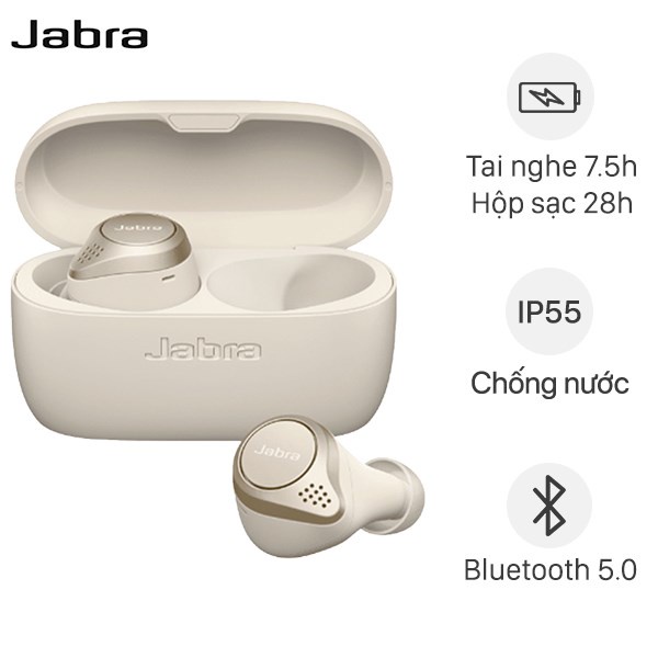Tai Nghe Bluetooth Tai nghe Jabra Elite Sport Chống Ồn Chủ Động ANC pin trâu âm thanh cực hay, bảo hành toàn quốc