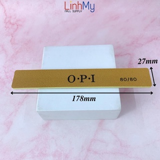 Dũa Móng Gel OPI Da Bò - Dũa Phá Gel Phá Bột Độ Nhám 80/80