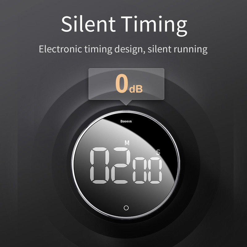 Đồng hộ hẹn giờ đếm ngược  Baseus Heyo Rotation LED Countdown Timer