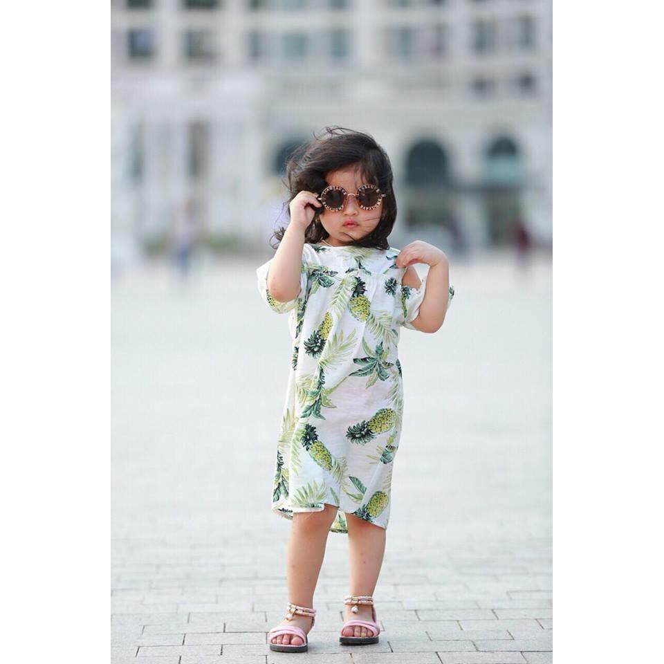 váy dứa mẹ con