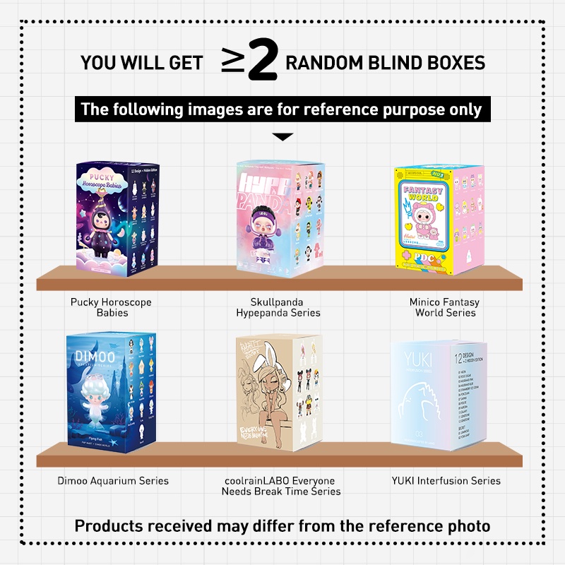 Pop Mart Surprise Lucky Bag Túi May Mắn Bất Ngờ