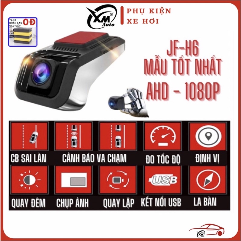 Camera hành trình mẫu A1 android BẢO HÀNH 12 THÁNG, quay đêm Full HD 1080p - Cổng USB - XM_STORE