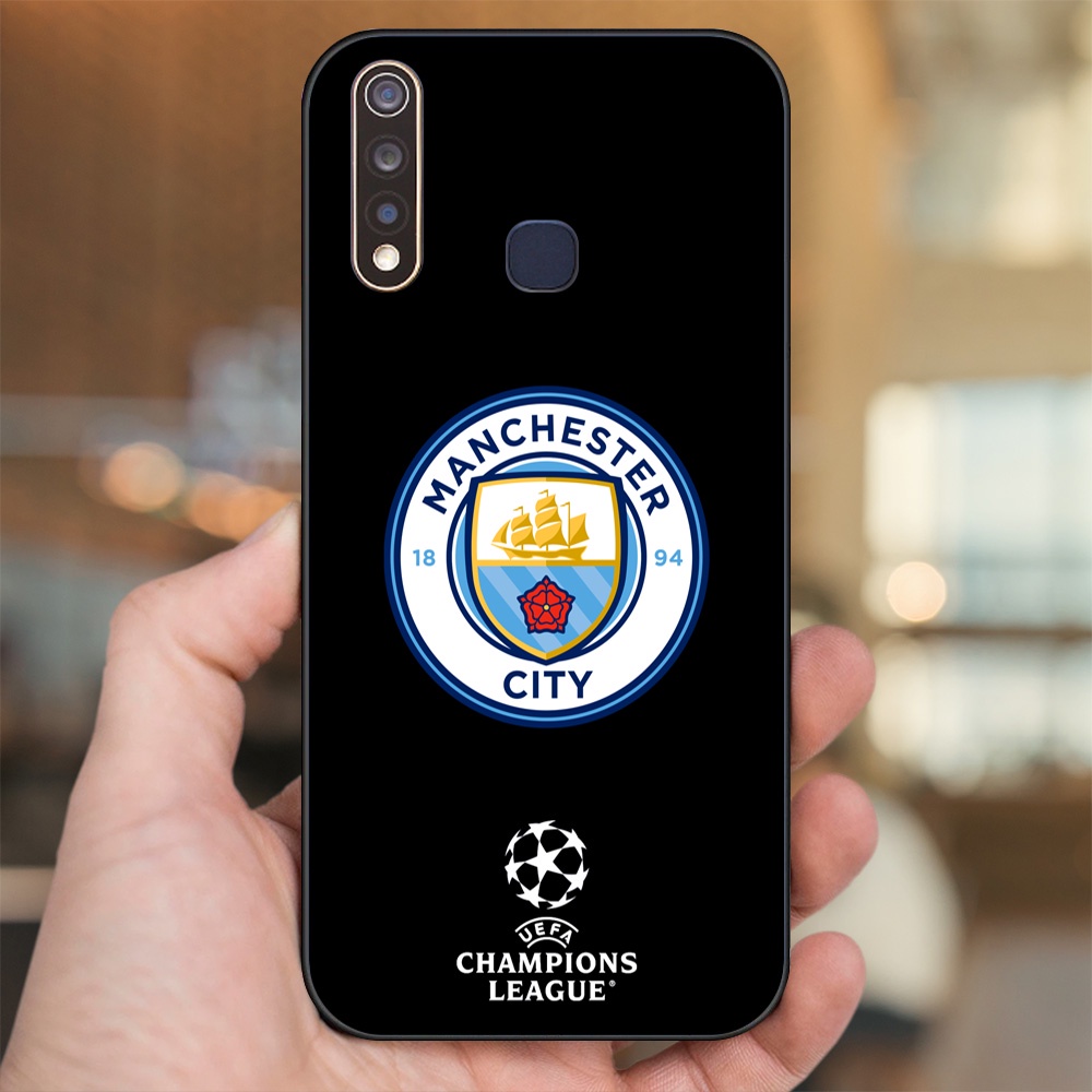 Ốp lưng Vivo Y19 viền đen in hình Manchester City MC
