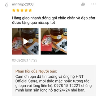 Mật ong nguyên chất hoa nhãn tự nhiên hnt natural product mo50g - ảnh sản phẩm 3