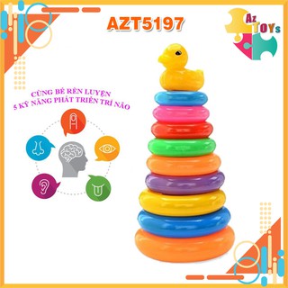 Đồ Chơi Tháp Xếp Hình Con Vịt Bằng Nhựa - AZT5197