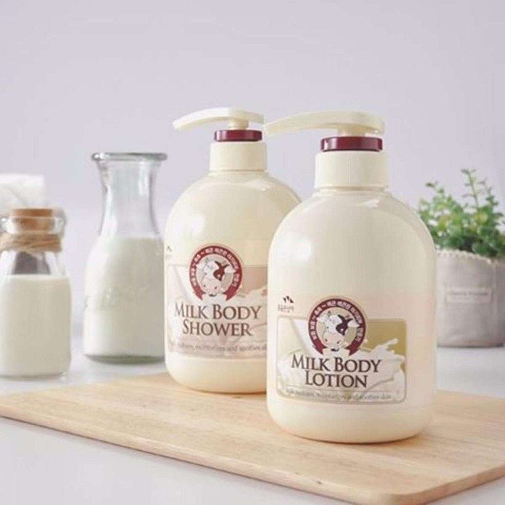 Sữa tắm chăm sóc da Cosmocos Milk Body Shower Hàn Quốc 500ml
