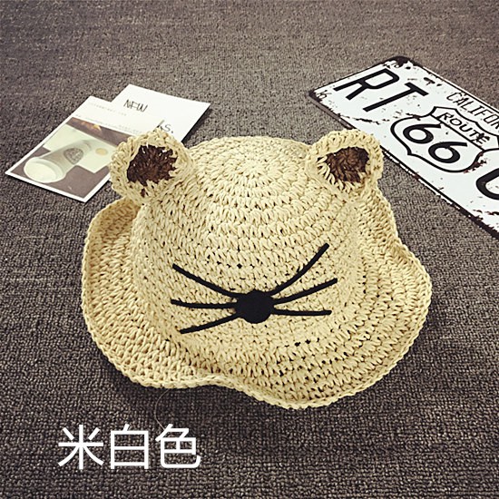 Mũ Cói Đi Biển Chống Nắng Thời Trang Mùa Hè Phong Cách Hàn Quốc Cho Bé