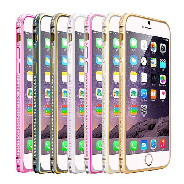 Ốp viền nhôm đính đá iP.hone 6 Plus/ 6s Plus OKMore