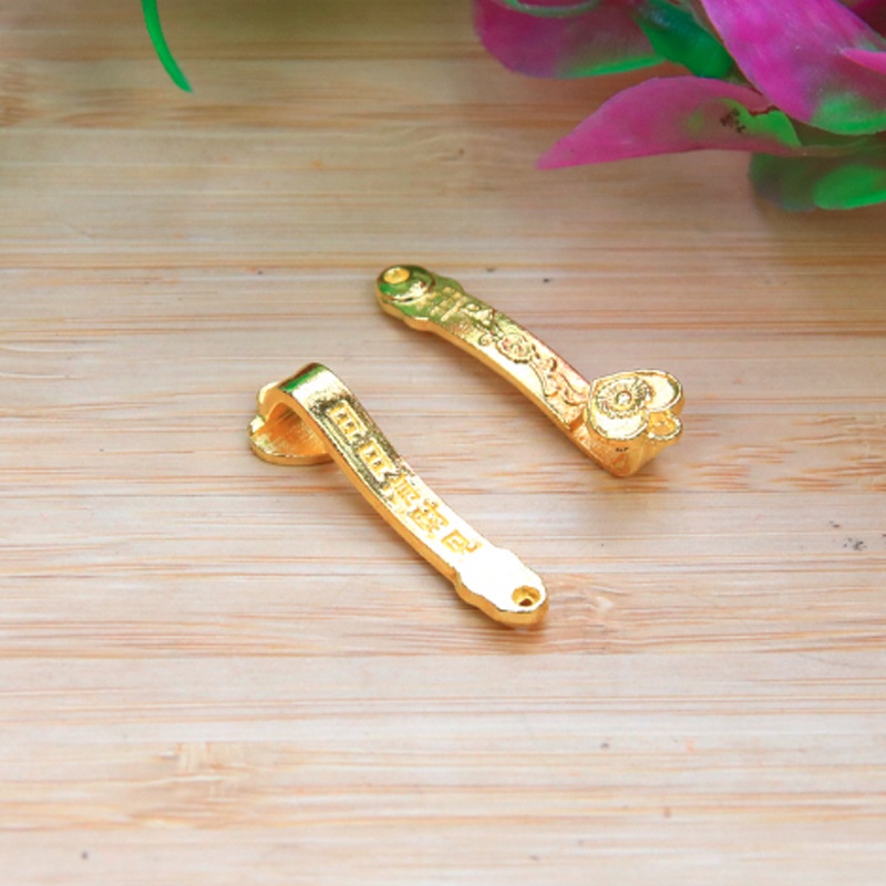 01 gậy Như Ý kim loại size 30x9mm