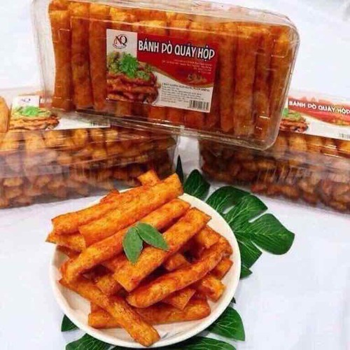 Bánh pò quẩy, hộp  vị cay, mùi bò truyền thống