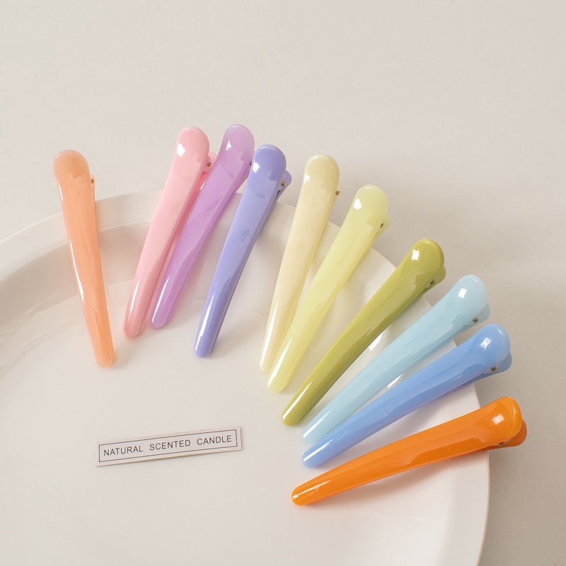Kẹp mỏ vịt kẹp tóc cao cấp màu candy ngọt bóng nhiều size Ulzzang