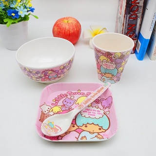 Cốc bát đĩa thìa Hello Kitty Doremon