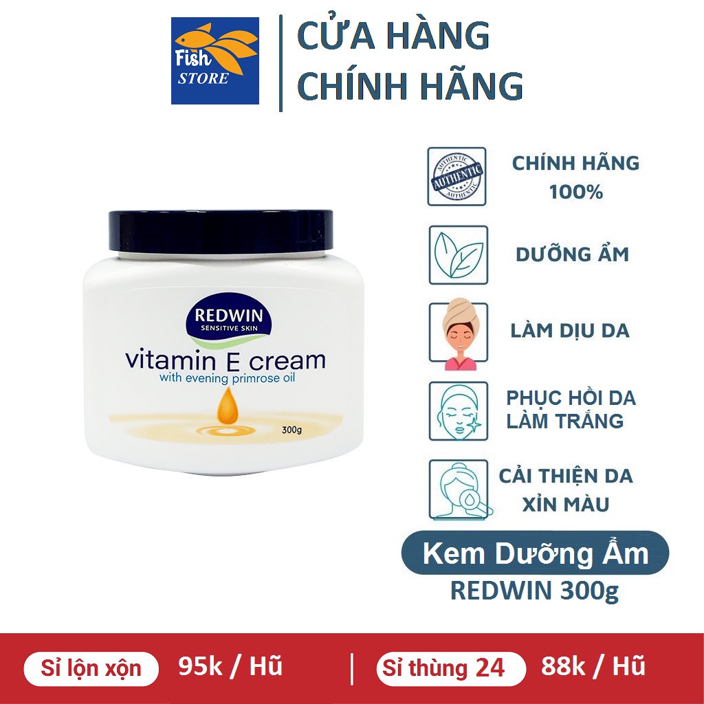 (Có Bán Sỉ) Kem dưỡng toàn thân Redwin Vitamin E Cream 300g